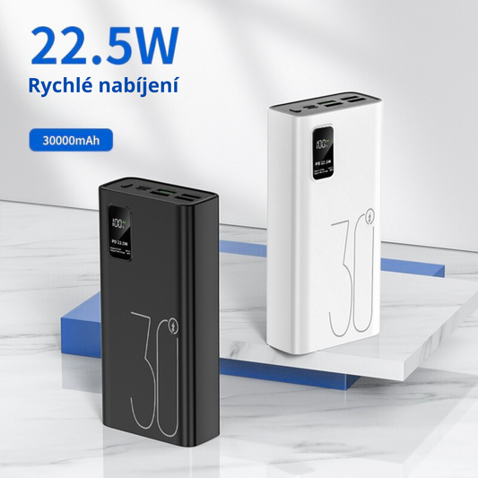 Glowfox powerbanka 30 000 mAh s rýchlym nabíjaním