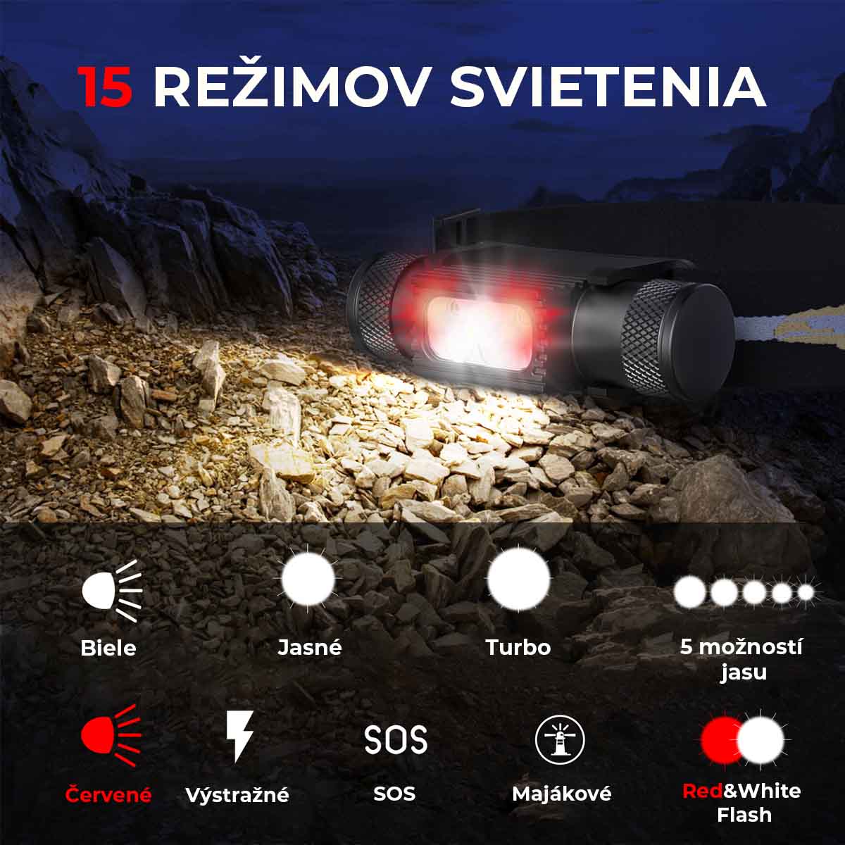 LED čelovka - Headpro