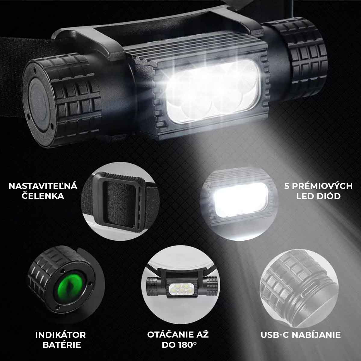 LED čelovka - Headpro