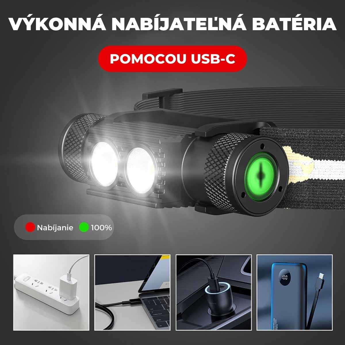 LED čelovka - Headpro Lite